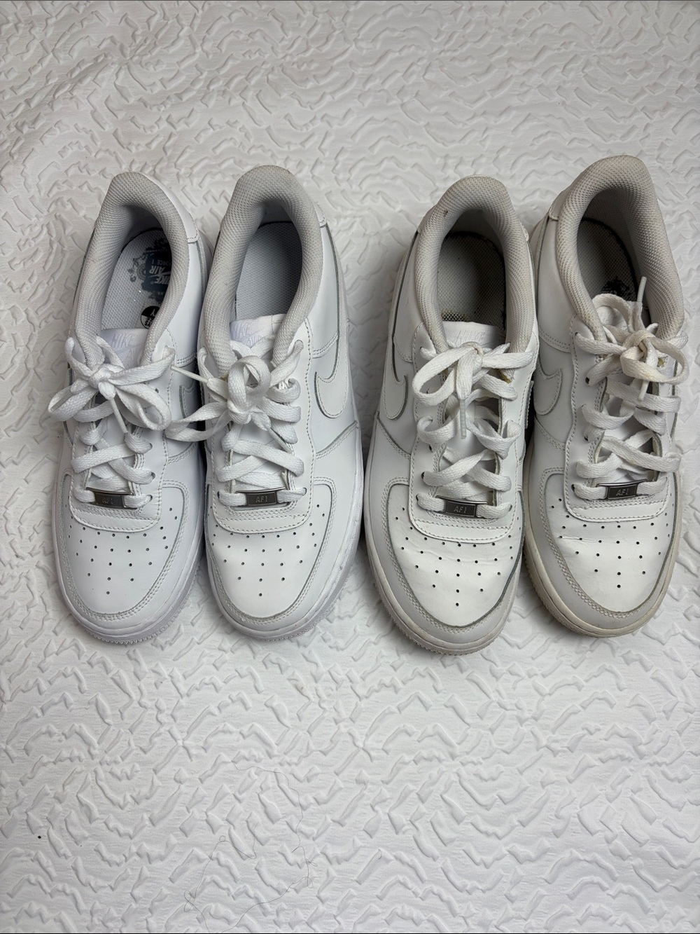 White Air Force One 2 pair Size Youth 7